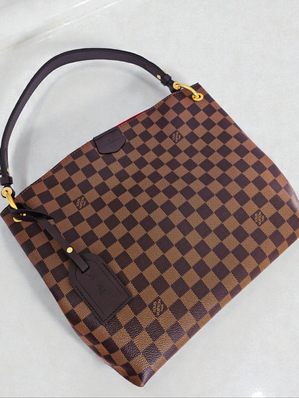 Louis Vuitton Graceful PM Shoulder Bag Damier Ebene Full Set - Picture 6 of 17